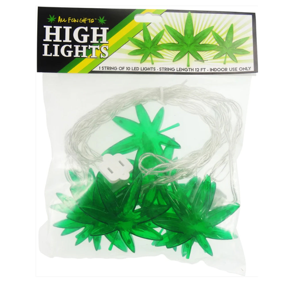 HIGH LIGHTS - 1 STRING OF 10 LEAF LED LIGHTS