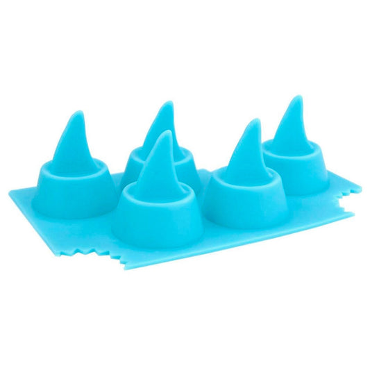 DOPE MOLDS SILICONE 5-CAVITY MOLD OR ICE CUBE TRAY - SHARK FIN