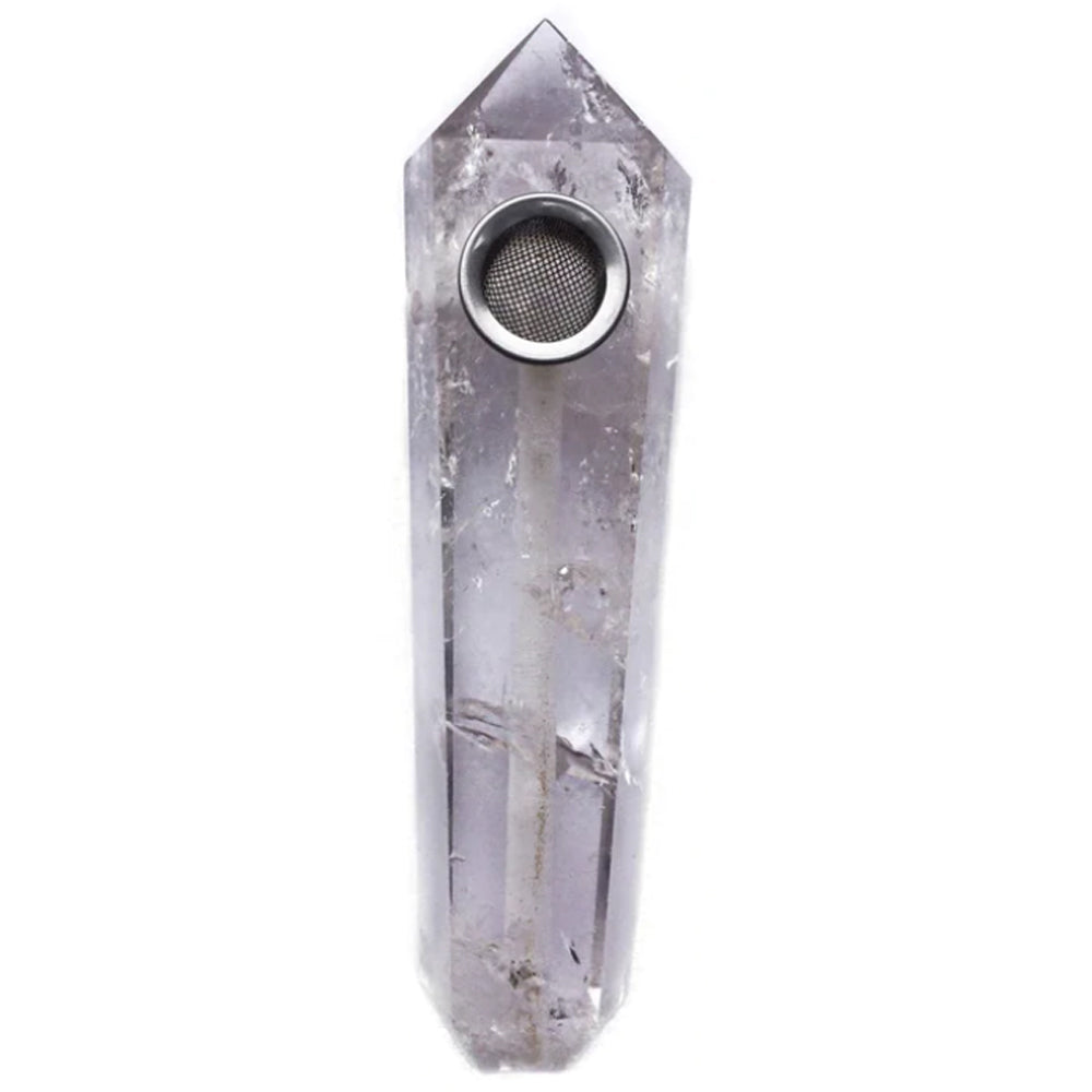 CRYSTAL PIPE - EYE-CEE - CLEAR QUARTZ