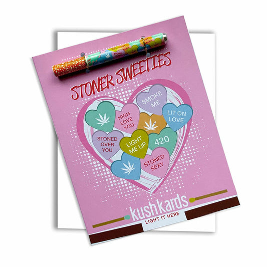 KUSHKARDS ONE-HITTER GREETING CARD - STONER SWEETIES