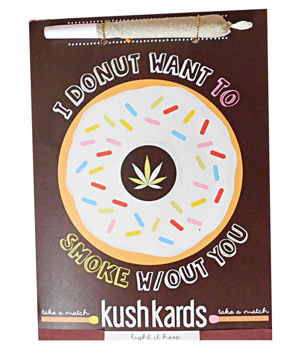 KUSHKARDS JUST ADD A PRE-ROLL GREETING CARD - DONUT