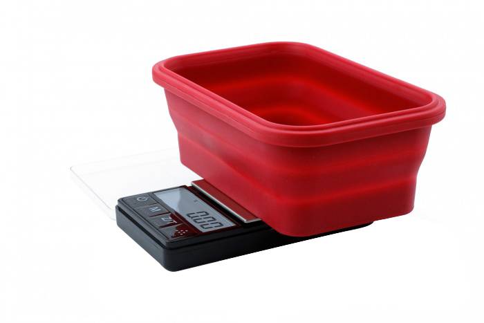 TRUWEIGH - CRIMSON - COLLAPSIBLE BOWL SCALE
