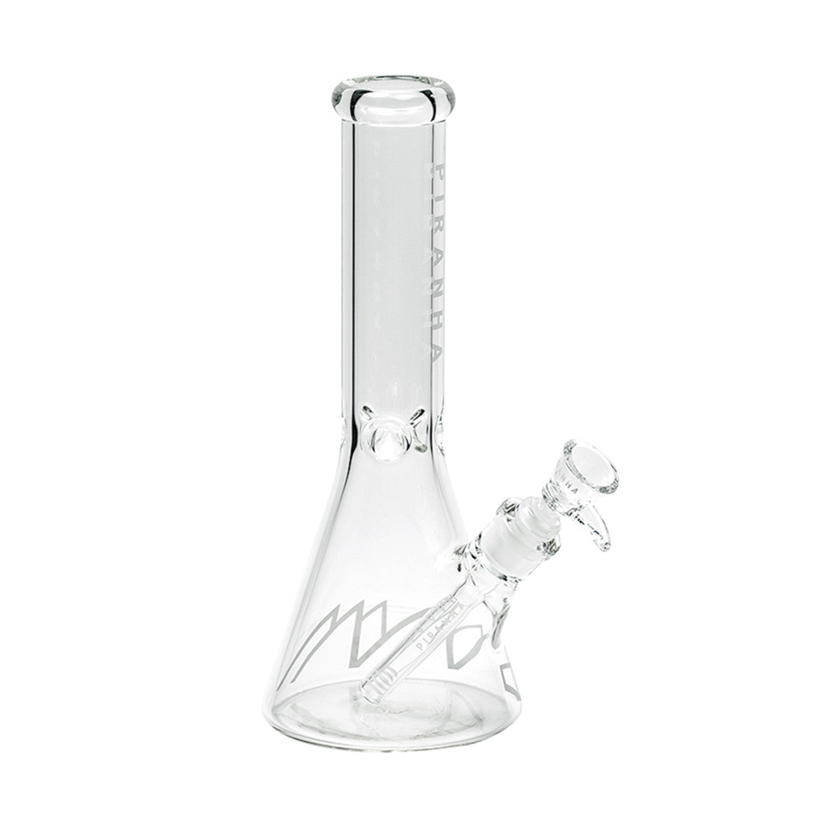 PIRANHA GLASS 12" X 38MM, 9MM BEAKER W/ ICE PINCH