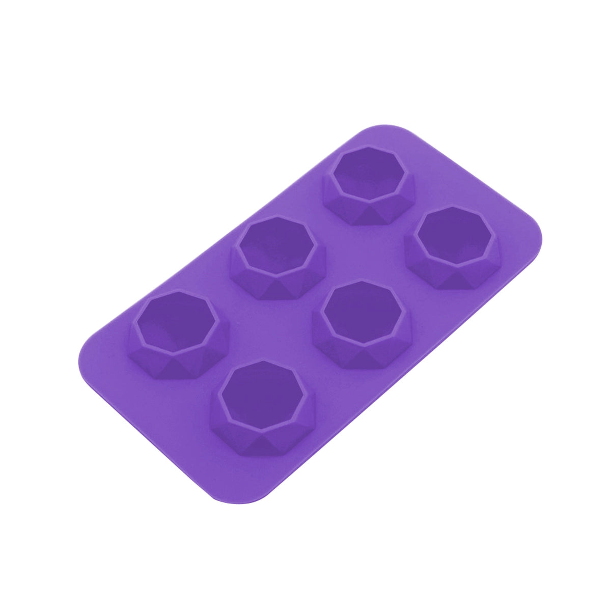 DOPE MOLDS SILICONE 6-CAVITY MOLD OR ICE CUBE TRAY - DIAMONDS