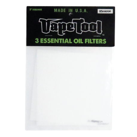 VAPETOOL POLYESTER FILTERS 5"X5" 3 PACK - 85 MIRCON