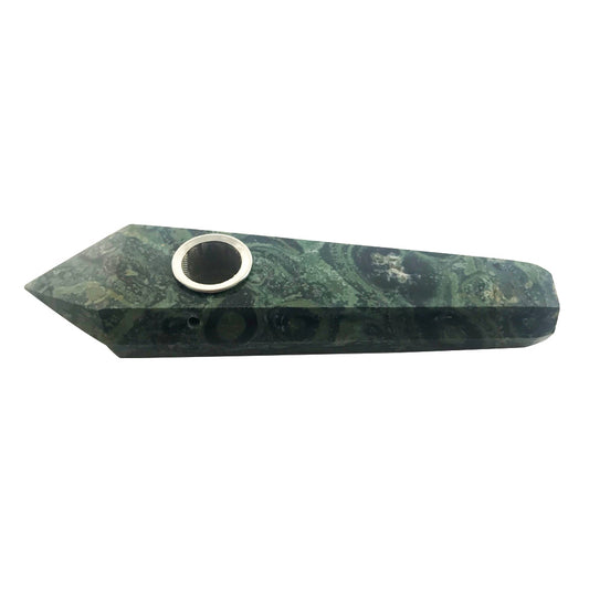 CROCODILE JASPER CRYSTAL PIPE