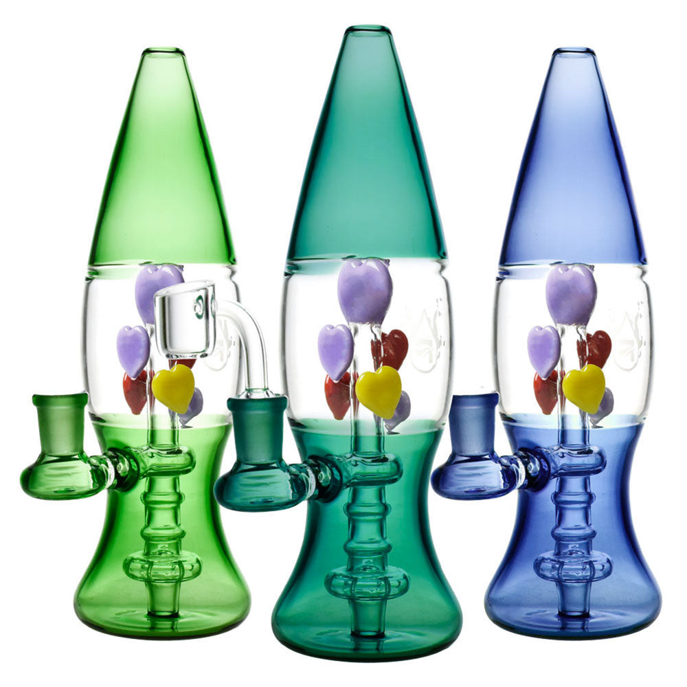 PULSAR 9" HEARTS LAVA LAMP RIG, ASSORTED COLORS