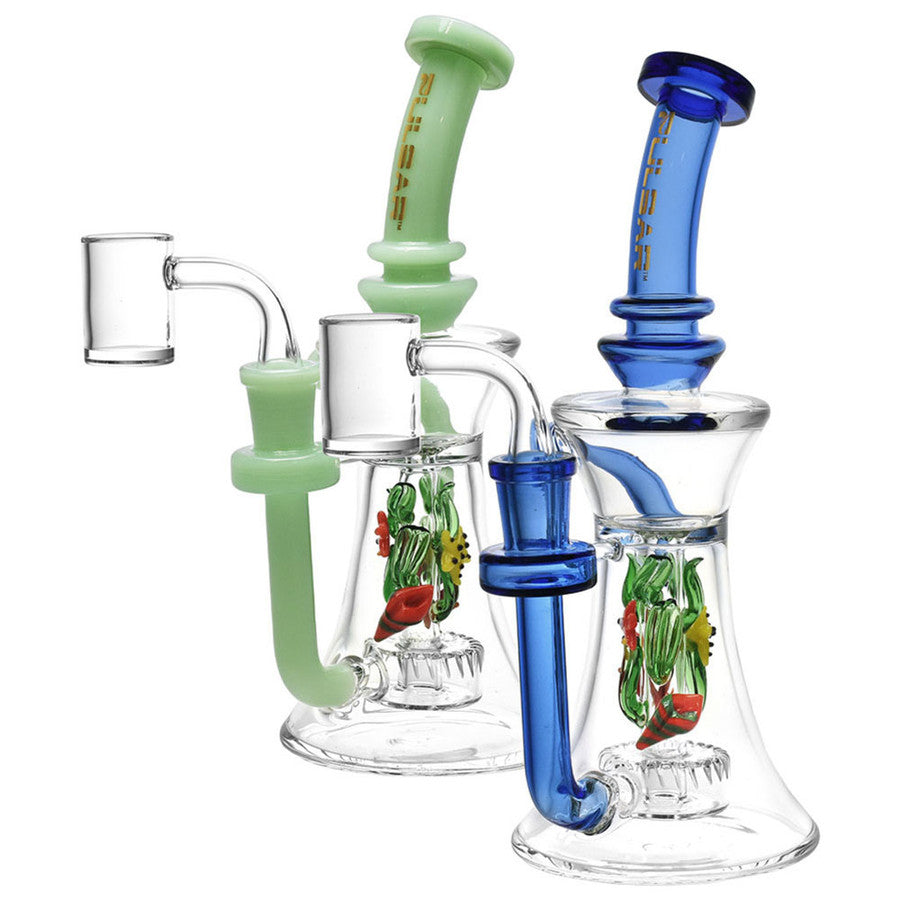 PULSAR 8.5" SEA HABITAT RECYCLER RIG W/ DISC PERC & BANGER - ASSORTED COLORS